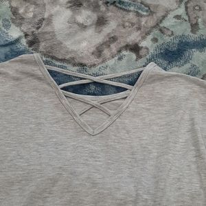 A gray athletic t-shirt